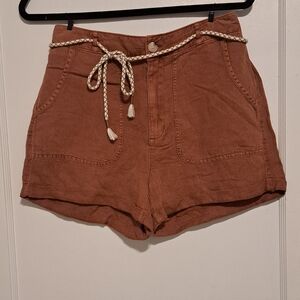 C&C California Brown High Waist Shorts